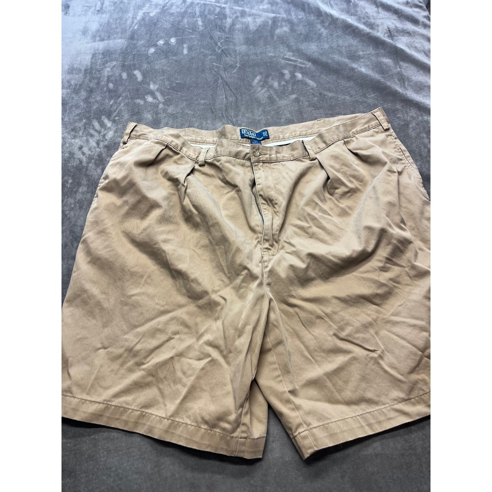 Polo Ralph Lauren Classic‎ Chino Tyler Shorts Pleated Big Man Size 48 Beige